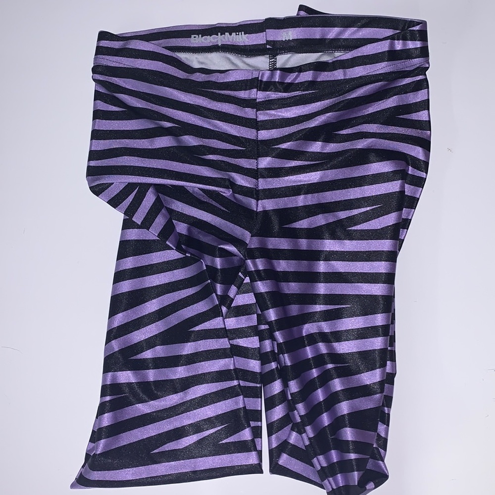Blackmilk Purple Tape Leggings M